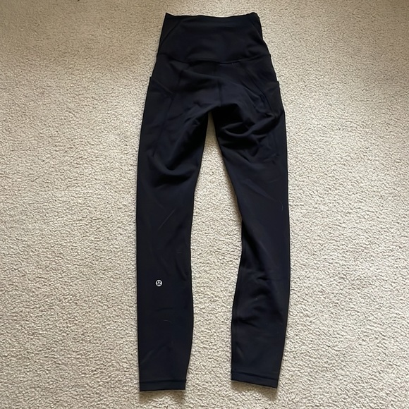 Lululemon Wunder train high rise right with pockets 25” - Picture 2 of 2